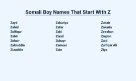 Somali Boy Names That Start With Z – For Your Zestful Little One