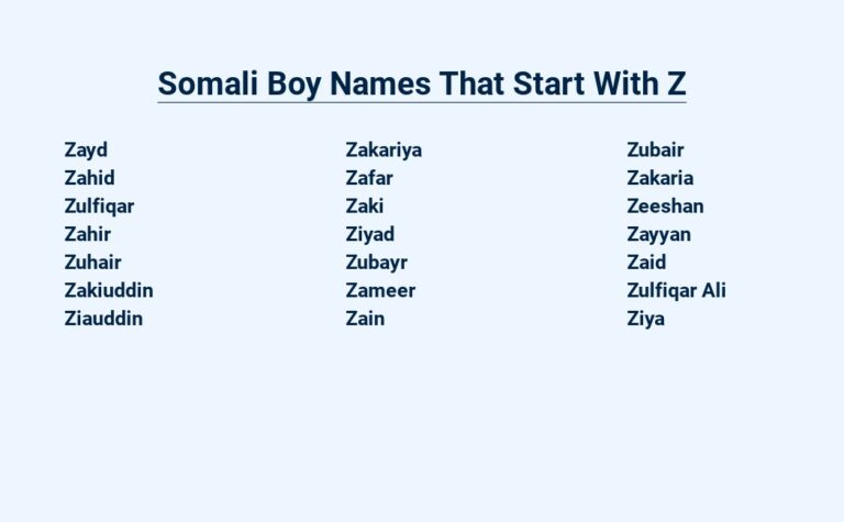 Read more about the article Somali Boy Names That Start With Z – For Your Zestful Little One