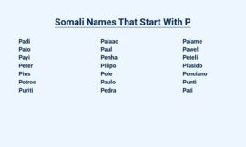 Somali Names That Start With P – Meaningful and Unique