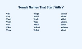 Somali Names That Start With V – Unveiling Legacy