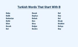 Turkish Words That Start With B – Explore the Richness of Turkish Vocabulary