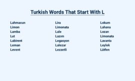 Turkish Words That Start With L – Learn and Expand Your Vocabulary