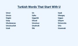 Turkish Words That Start With U – Unveiling the Hidden Gems