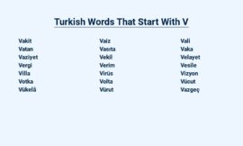 Turkish Words That Start With V – Unraveling the Linguistic Treasures