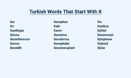 Turkish Words That Start With X – Unraveling the Lexicon