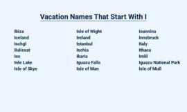 Vacation Names That Start With I – Ideal Island Escapes