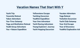 Vacation Names That Start With Y – Your Ideal Destination Awaits