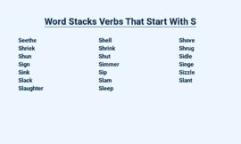 Word Stacks Verbs That Start With S – Soar Through Syntax