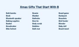 **Xmas Gifts That Start With B – Brighten the Holidays**