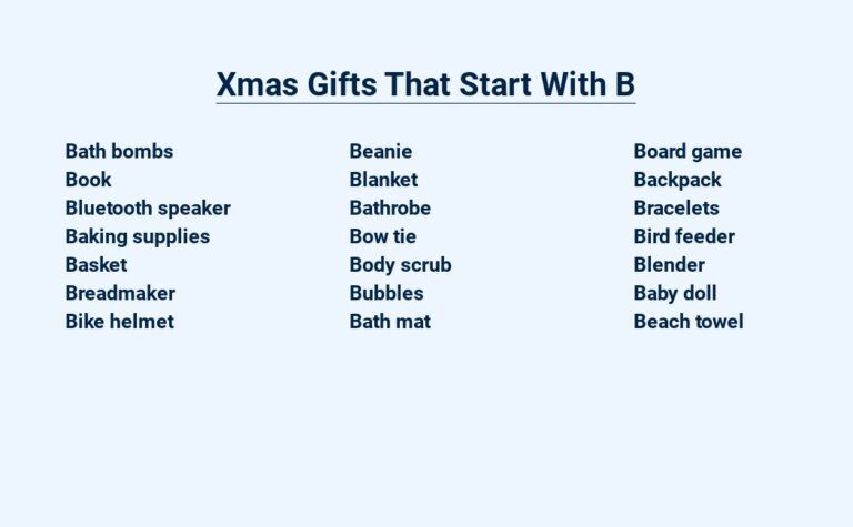 Read more about the article **Xmas Gifts That Start With B – Brighten the Holidays**