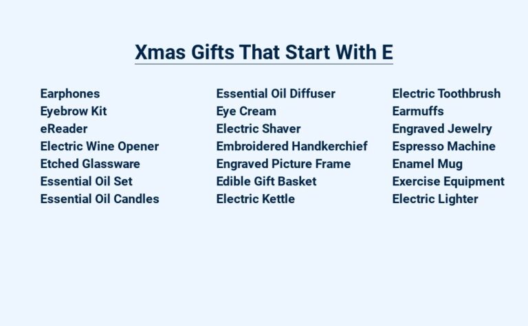 Read more about the article Xmas Gifts That Start With E – Exquisite Ideas