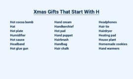 Xmas Gifts That Start With H – Ho Ho Ho!