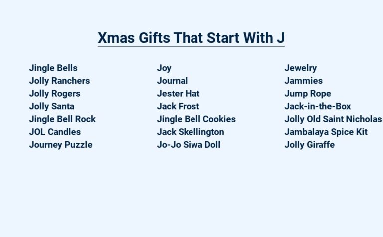 Read more about the article Xmas Gifts That Start With J – Jolly Season Treasures