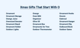 Xmas Gifts That Start With O – Oh So Jolly