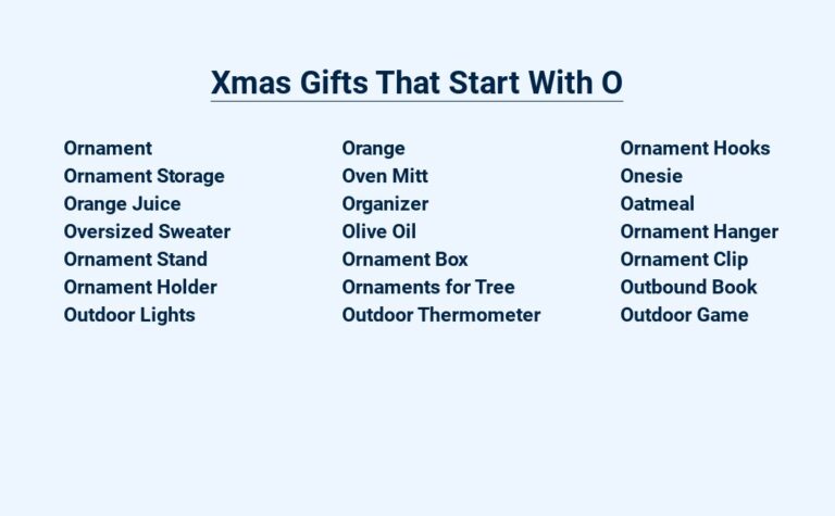 Read more about the article Xmas Gifts That Start With O – Oh So Jolly