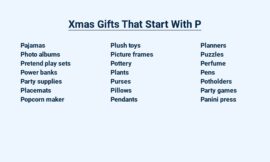 Xmas Gifts That Start With P – Personal Picks