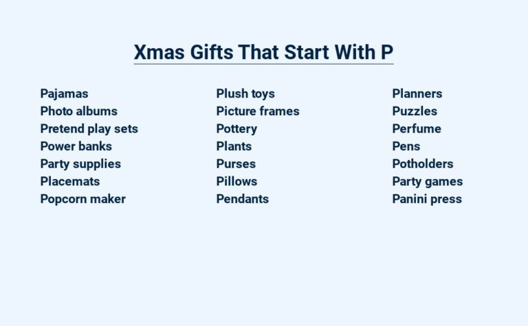 Read more about the article Xmas Gifts That Start With P – Personal Picks