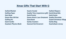 Xmas Gifts That Start With Q – Quite the Find