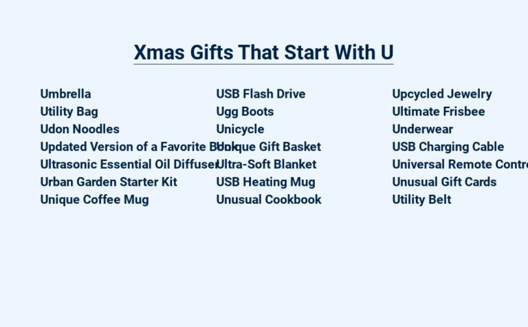 Read more about the article Xmas Gifts That Start With U – Unforgettable Presents