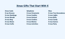 Xmas Gifts That Start With X – Unwrapping Surprises