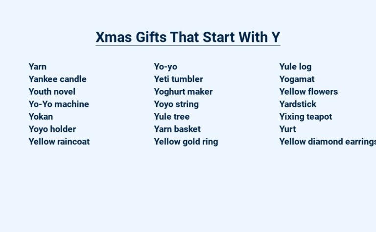 Read more about the article Xmas Gifts That Start With Y – Yuletide Treasures